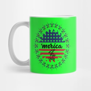 Unicorn America 4th Of July Mug